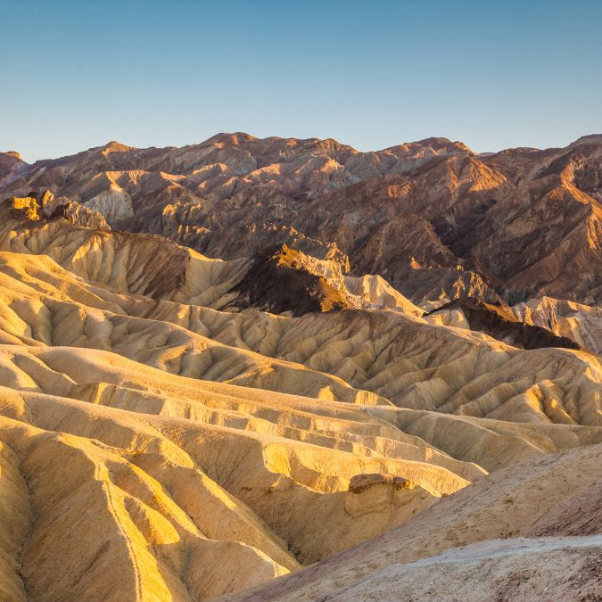 death valley desert with cracky sandy dunes