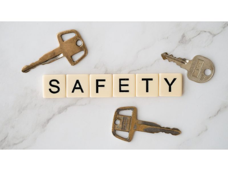 safety word with keys surrounding it