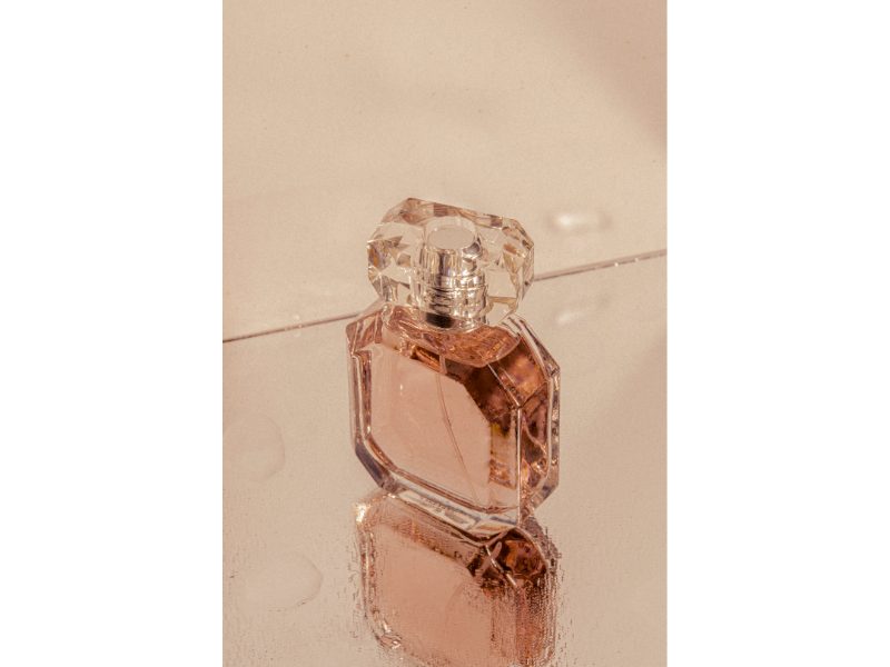 soft and grainy perfume bottle