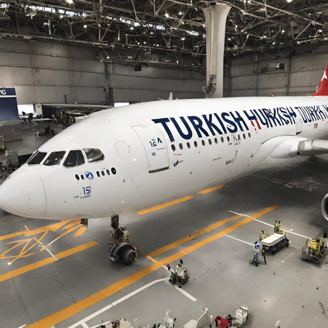 Big white plane with Turkish Airways written on the side at an airport Best International Airlines To Fly To Europe