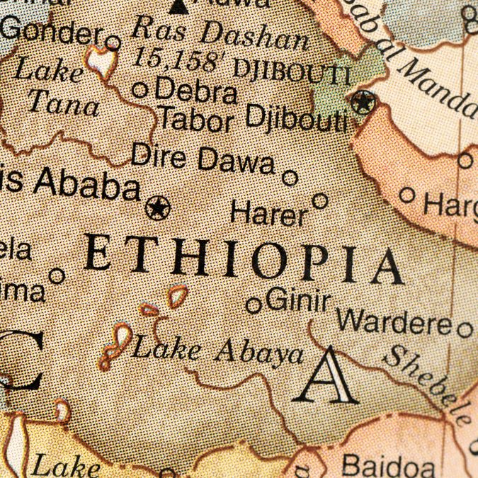 old map of ethiopia 