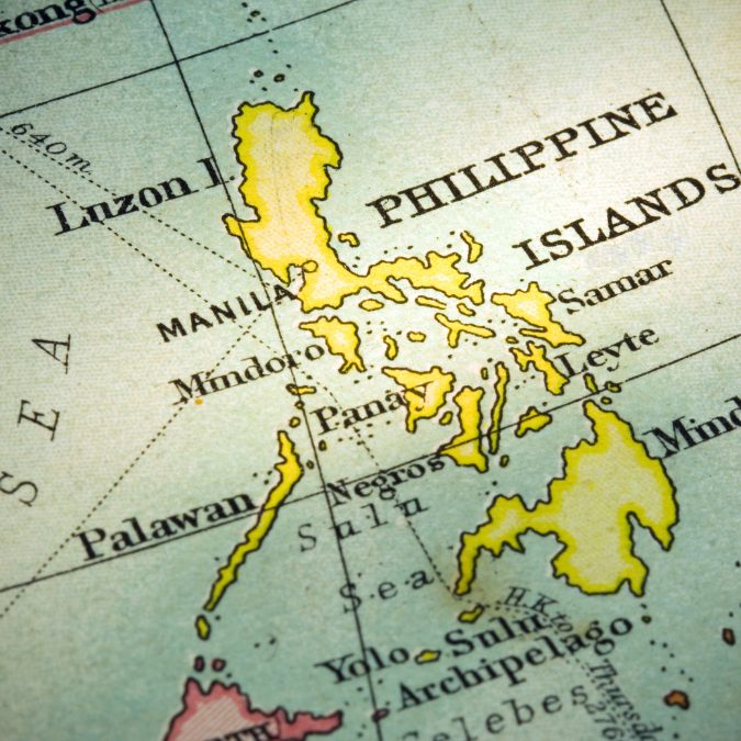 map of the philippines with many islands