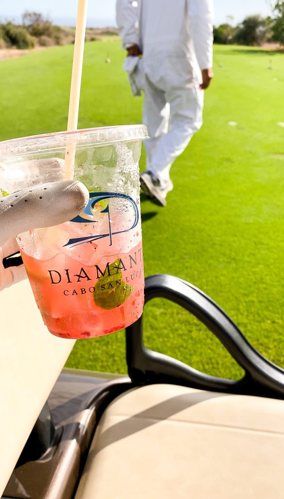 cup of drink at diamanté golf course